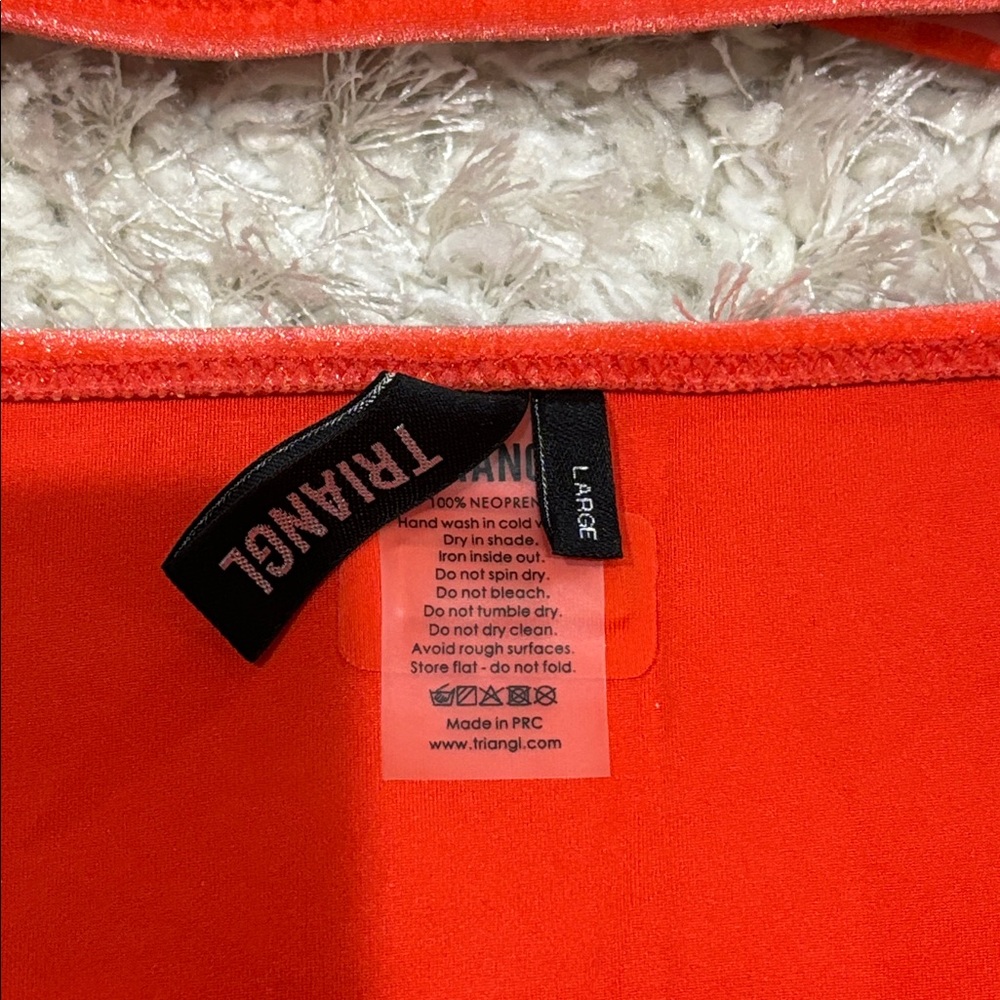 Triangl Swimwear Vibrant Orange Bikini Set - Picture 4 of 8